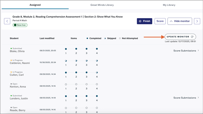 Assessments-Update-Monitor