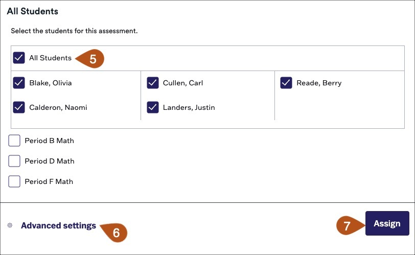 One Assign Assign Assessments