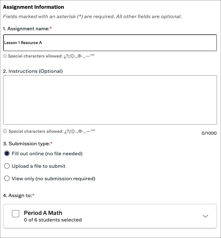 Assign Resources assign-resources