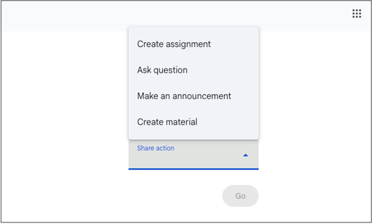 Google-Classroom-Select-Share-action