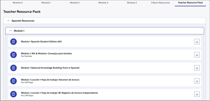 WW-InSync-Teacher-Resource-Pack-Spanish-Resources